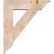 Ekena Millwork Traditional Traditional Smooth Bracket w/ Offset Brace, Douglas Fir, 7 1/2"W x 28"D x 32"H BKT0806X28X32TRA01SDF - alternate 2